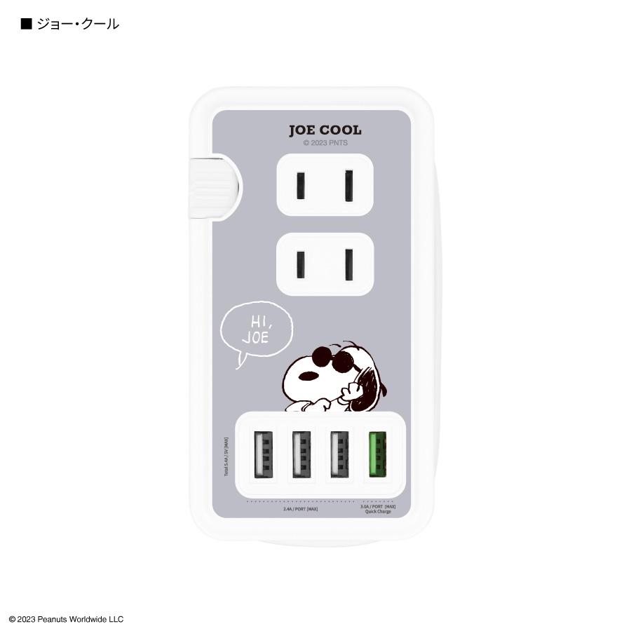 gourmandise（グルマンディーズ） スヌーピー 充電器 コンセント USB A