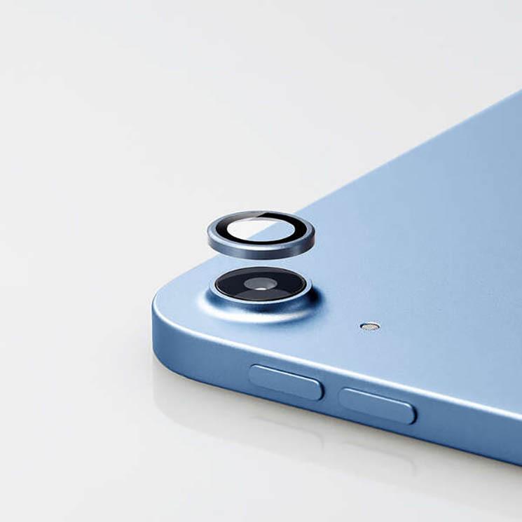 エレコム iPad Air 10.9インチ 第5 4世代 2022 2020年 iPad mini 8.3インチ 第6世代 2021年 用 カメラフィルム ガラス 硬度10H アルミフレーム 高透明 ブルー｜cross-road｜03