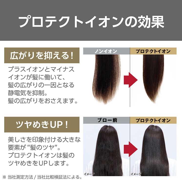 ヘアドライヤー プロテクトイオン 折りたたみ 最速乾 大風量 大風圧 風量無段階スイッチ 静電気抑制 海外対応 インレットメッシュ お手入れ簡単 ネイビー｜cross-road｜05