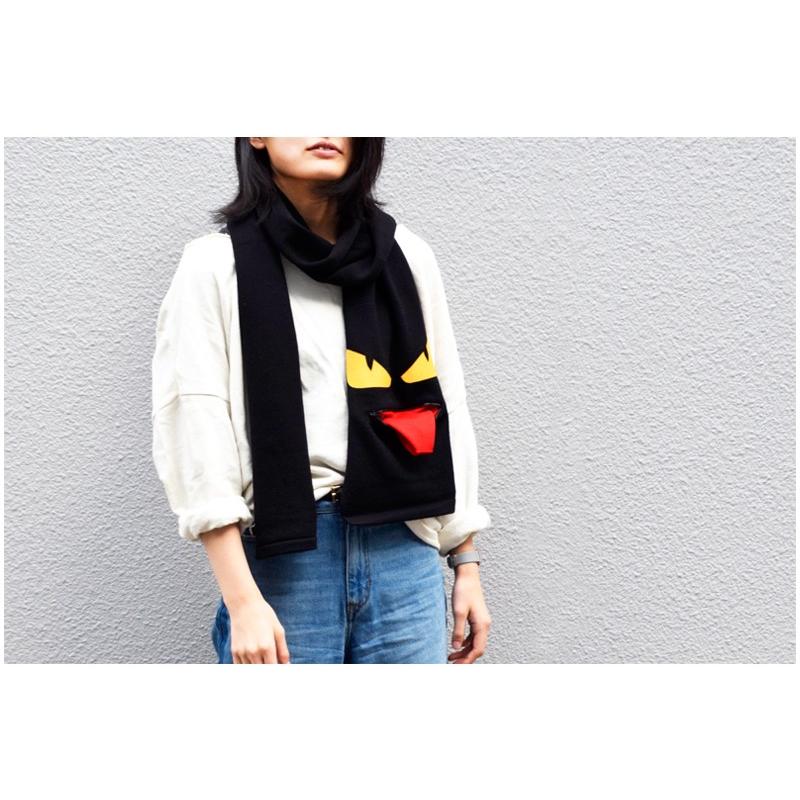 フェンディ Fendi モンスター マフラー ブラック ウール Fxs124 2w2 F0748 ポイント消化 Fxs124 2w2 F0748 セレクトショップクロス 通販 Yahoo ショッピング