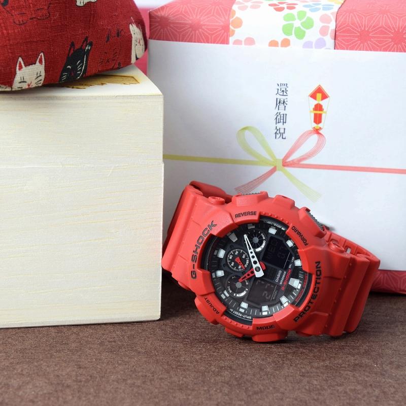 G-SHOCK 還暦祝い 男性 時計 腕時計 還暦 プレゼント 赤いもの 赤 父親
