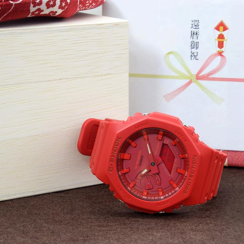 G-SHOCK 還暦祝い 男性 時計 腕時計 還暦 プレゼント 赤いもの 赤 父親