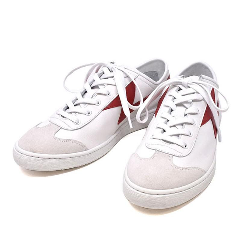 国内配送 27cm Ukサイズ8 ホワイトレッド メンズ ジギー Ziggy スニーカー レザー Smith Paul ポールスミス M2s Red White Aset Zig03 スニーカー Populationmalawi Org