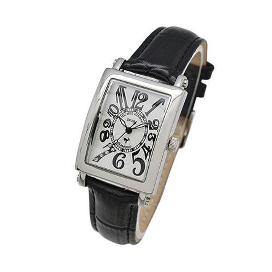 Michel Jurdain Sport ミッシェル ジョルダンスポーツ レディース 腕時計 ダイヤモンド入 Sl 3000 7 ブラック 黒レザーベルト おしゃれ ポイント消化 Sl 3000 7 セレクトショップクロス 通販 Yahoo ショッピング