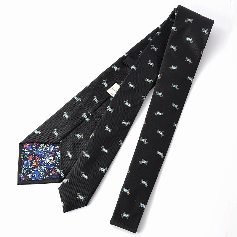 【美品】Paul Smith ポールスミス ネクタイ ラメ ブラック 日本製 Paul Smith（ポール・スミス） 【すぐに渡せるおしゃれなラッピング付