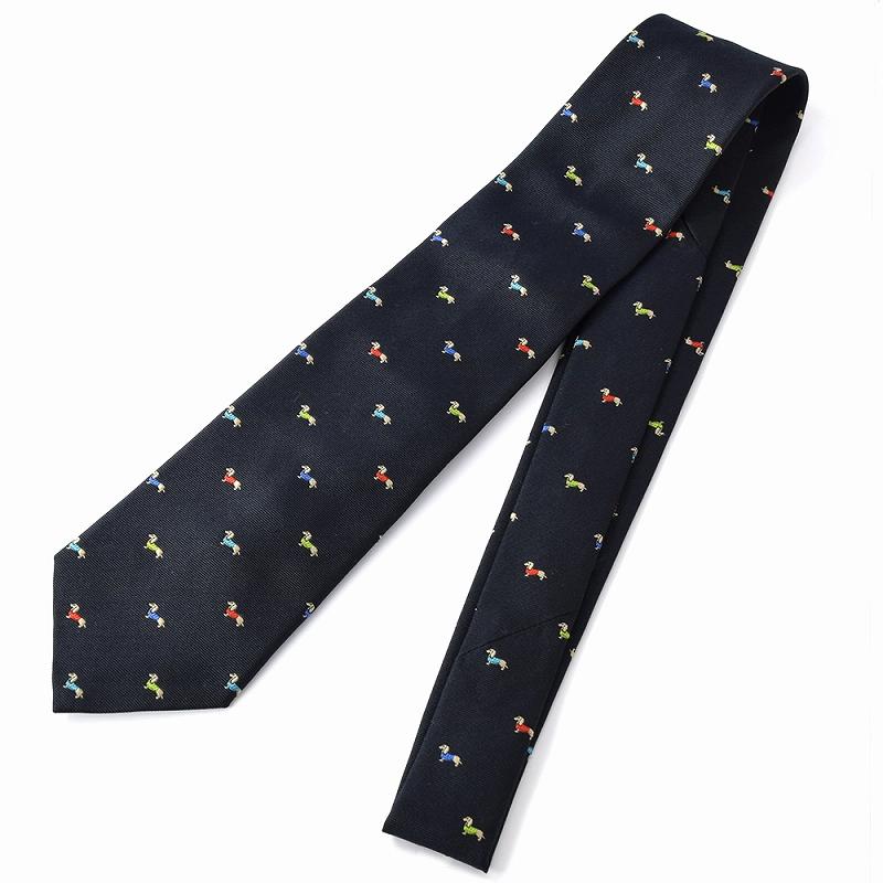 新品 ポールスミス PAUL SMITH ネクタイ TIE CHEVRON ネイビー Paul Smith（ポール・スミス） 【すぐに渡せるおしゃれなラッピング付
