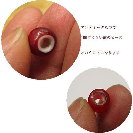 アンティーク/ビーズ/ホワイトハート/ガラス メール便OK 赤色 数量1で10粒入り アクセサリー制作カスタムに^^ |  | 02