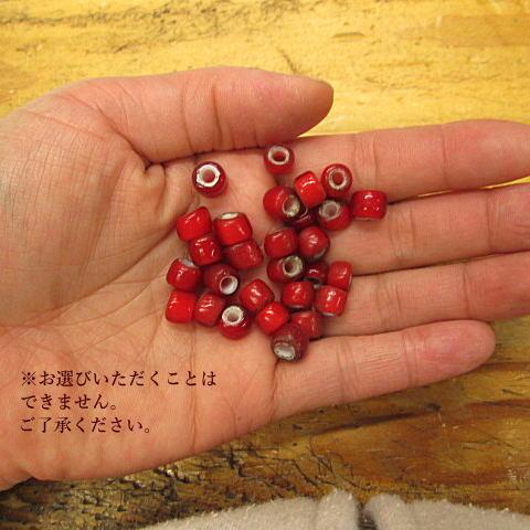 アンティーク/ビーズ/ホワイトハート/ガラス メール便OK 赤色 数量1で10粒入り アクセサリー制作カスタムに^^ |  | 03