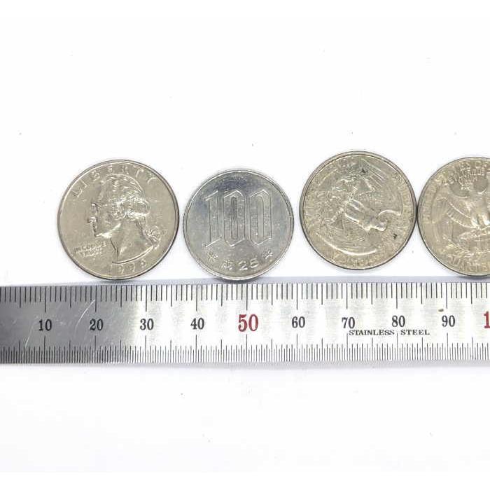 coin-18 クォーターダラーコイン 25セント 5枚セット 1900年代 ワシントン イーグル アメリカ硬貨 コンチョ クラフト材料 コレクション |  | 03