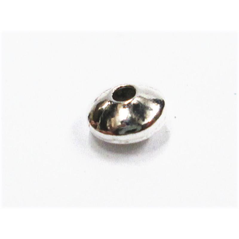 S-2ナバホビーズ・シルバー ビーズ約4.4ｍｍ 円盤ビーズ  Silver925  そろばん型(直径4.4mm)  材料 アクセサリー クラフト | 