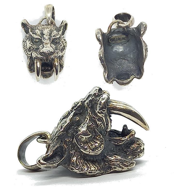 ペンダント トップ　サーベルタイガー  Silver925  零次元 36ｇ ペンダントトップ メンズ |  | 01