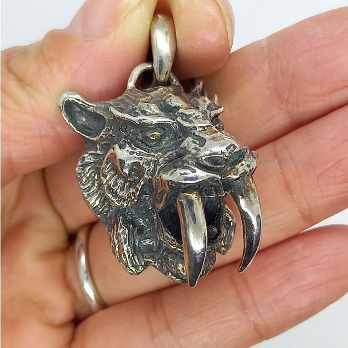 ペンダント トップ　サーベルタイガー  Silver925  零次元 36ｇ ペンダントトップ メンズ |  | 02