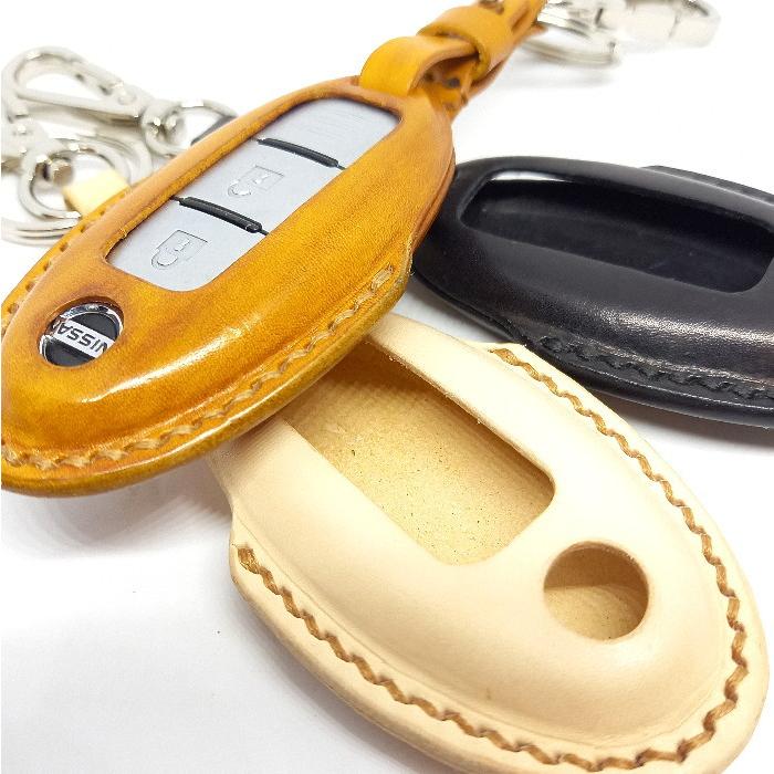 日産 ニッサン キーカバーNISSAN 全3色 本革 キーケース 車 カー用品 リモコンキー |  | 05