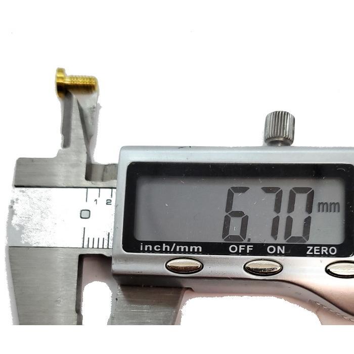 オスネジシカゴスクリュー(真鍮)ネジ部分7ｍｍ10個セット 真鍮 パーツ |  | 04