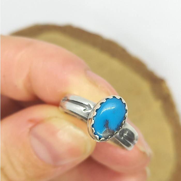 tr-87 ターコイズ リング Blue gem ブルージェム ブルー アロー