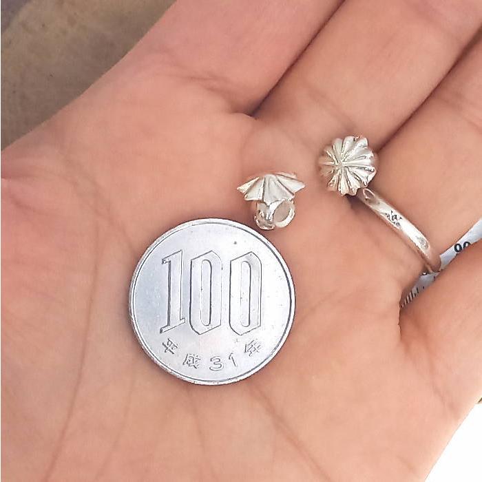 コンチョビーズ シルバービーズ   アポロ・ギザ 無垢   特大サイズビーズ /シルバー製/ アクセサリーゴローズのカスタム材料に/真鍮/パーツ/ビーズ |  | 03