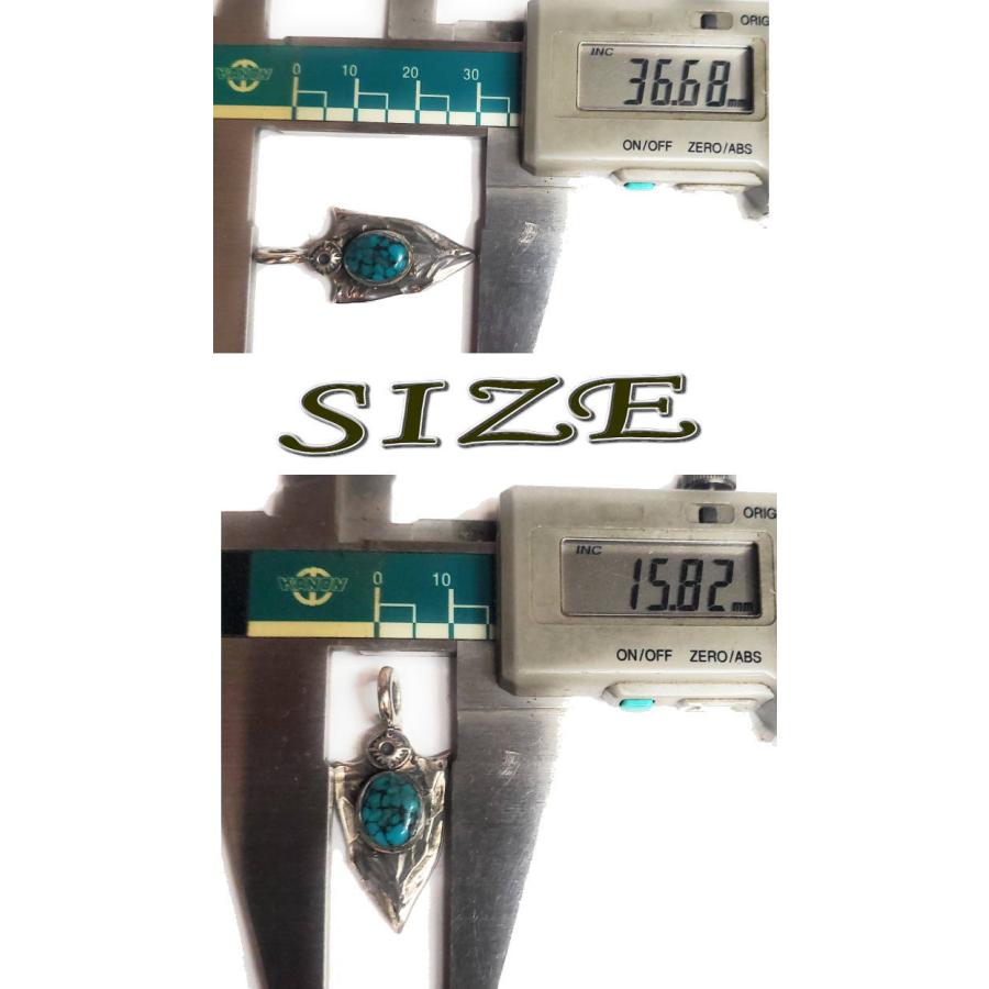 top-235 ターコイズ ペンダントスパイダーターコイズ 矢じり(アロー) ハンドメイド Siver925 インディアンスタイル ネイティブアメリカン /インディアンスタイ… |  | 03