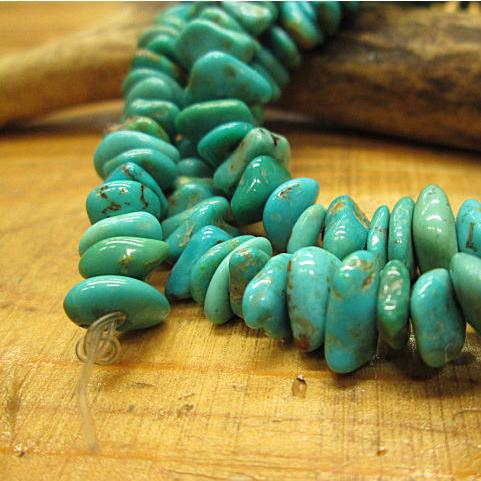 ターコイズビーズ材料 ブルーグリーン(トルコ石) 42.5ｃｍ分 アクセサリー クラフト ターコイズ ビーズ |  | 01