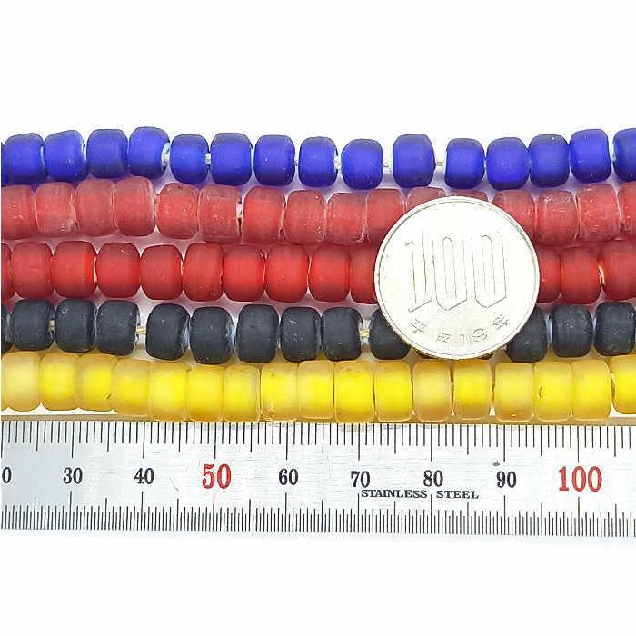 (Y)B-71 ホワイトハート艶なしスリガラス 1連1200円(税別) ガラスビーズ 全13色 色んな色で大量入荷   アクセサリー材料に ホワイトハート |  | 10