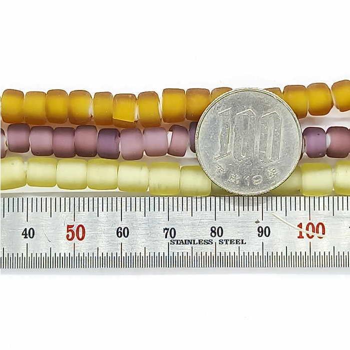 (Y)B-71 ホワイトハート艶なしスリガラス 1連1200円(税別) ガラスビーズ 全13色 色んな色で大量入荷   アクセサリー材料に ホワイトハート |  | 06