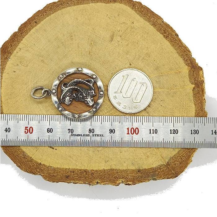 top-131 ペンダントトップ 鯉 ウッド Silver925 ペンダントヘッド 魚座 ギフト ペンダントトップ メンズ レディース |  | 04