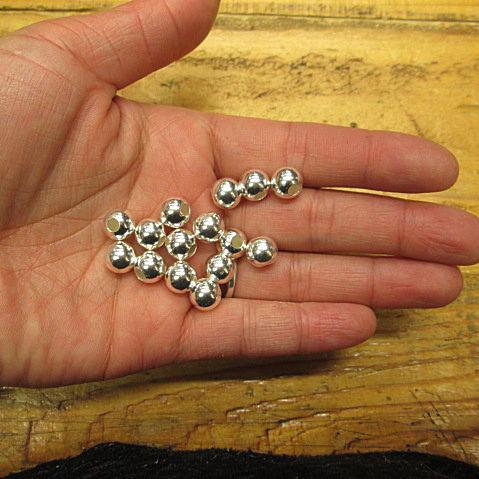 シルバービーズ(8ｍｍ玉)   中空ビーズ  Silver925/ パーツ/アクセサリー/材料/クラフト/手芸 |  | 03