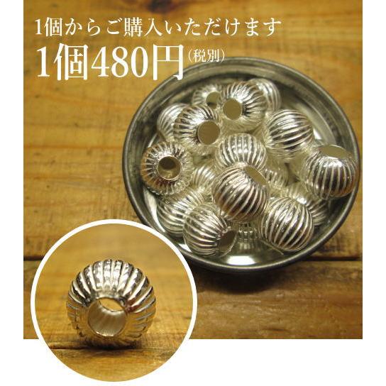 筋入りシルバービーズ ビーズ10ｍｍ丸玉 中空  Silver925/パーツ/アクセサリー/材料/クラフト/手芸 | 