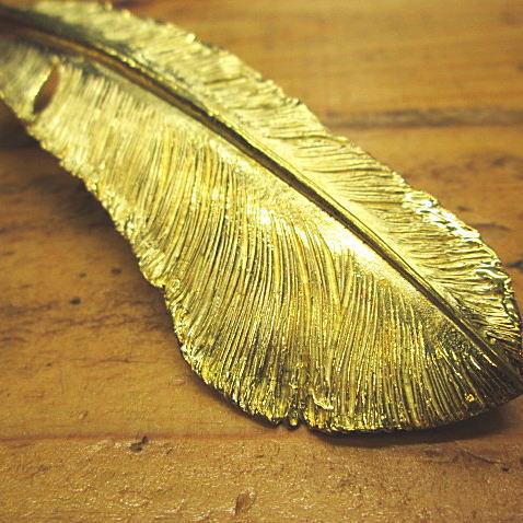 フェザーホルダー/Brass(真鍮製)巨大キーホルダー/バイカー/メンズ/レディース/インディアン |  | 01