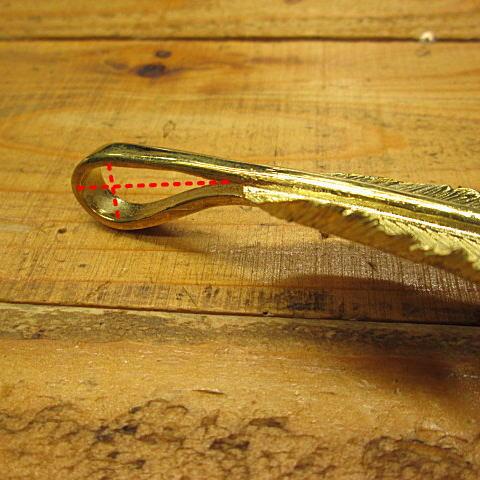 フェザーホルダー/Brass(真鍮製)巨大キーホルダー/バイカー/メンズ/レディース/インディアン |  | 02