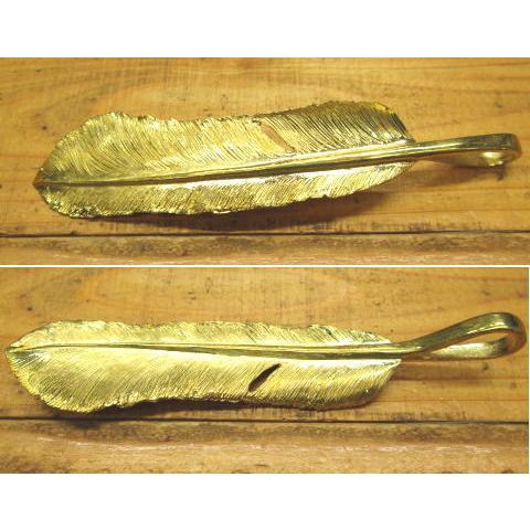 フェザーホルダー/Brass(真鍮製)巨大キーホルダー/バイカー/メンズ/レディース/インディアン |  | 03