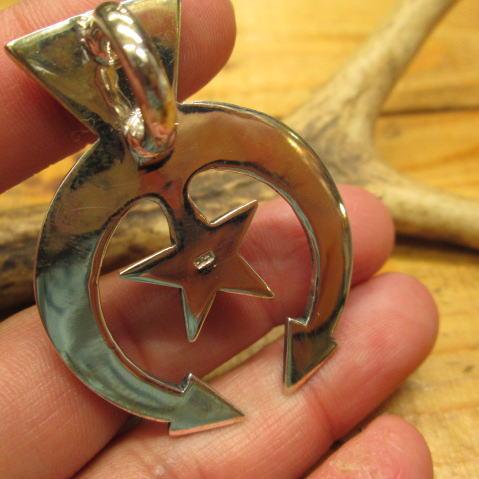 ナジャペンダント星(スター)トップ サンドキャスト Silver925