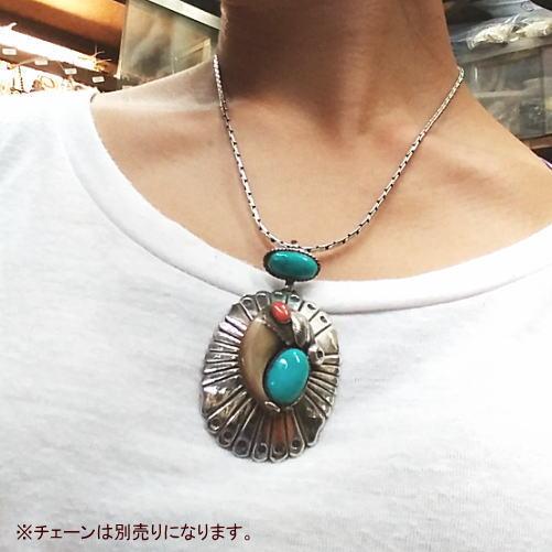 ベアクロウペンダント 熊爪トップ ターコイズ&Silver925ハンドメイド/インディアン/ナバホ /ターコイズ　ペンダント/インディアン/ペンダント/インディア… |  | 04