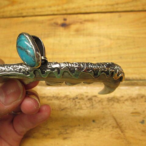 ターコイズペンダントターコイズ トップ 謎の顎 猫科?  ハンドメイド/インディアン/ナバホ /ターコイズ　ペンダント/インディアン/ペンダント/インディアンジ… |  | 05