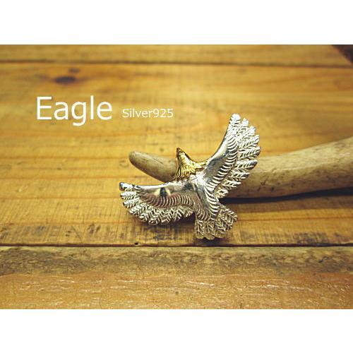 イーグル トップ チャーム Silver925 ミニミニ 横長さ約2.9ｃｍ クラフト パーツ　アクセサリー | 