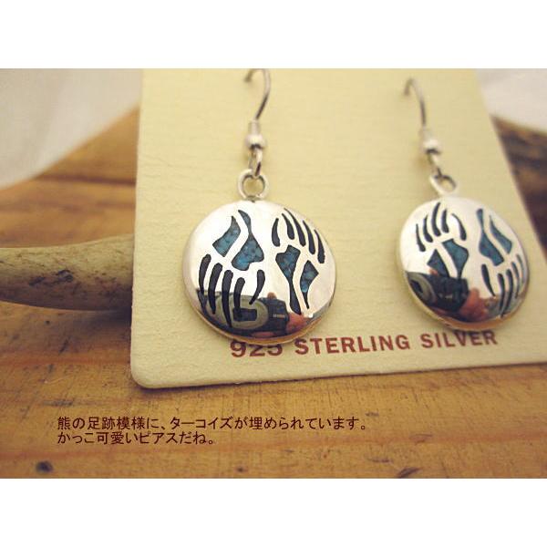 ターコイズピアス ベアパウ 熊 Silver925 インディアンスタイル ギフト プレゼント |  | 02