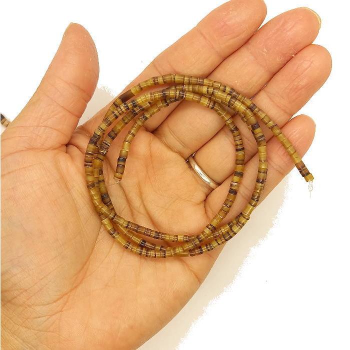 B-115 シェルビーズ 1連約60ｃｍ前後×太さ約3ｍｍ前後  ネイティブアメリカン アクセサリー  全13色 材料 貝 ビーズ サントドミンゴ インディアン 海 |  | 06