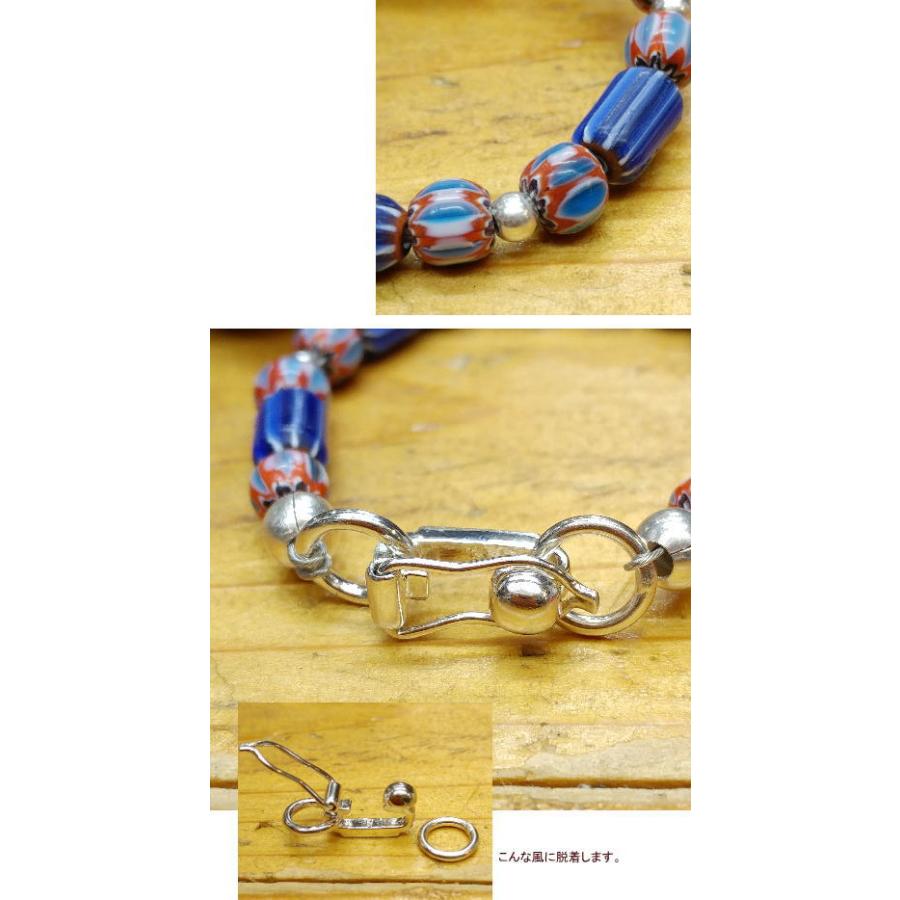 ブレスレット シェブロン ガラスビーズ 14ｃｍ　17ｃｍ ブルー アクセサリー メンズ レディース ギフト プレゼント |  | 01