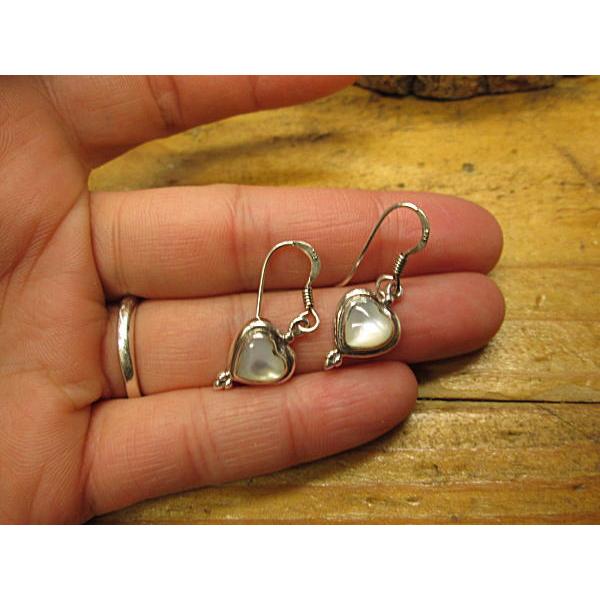 ハート ピアス シェル 土台all Silver925　ハンドメイド インディアンスタイル ギフト ホワイトデー プレゼント |  | 03