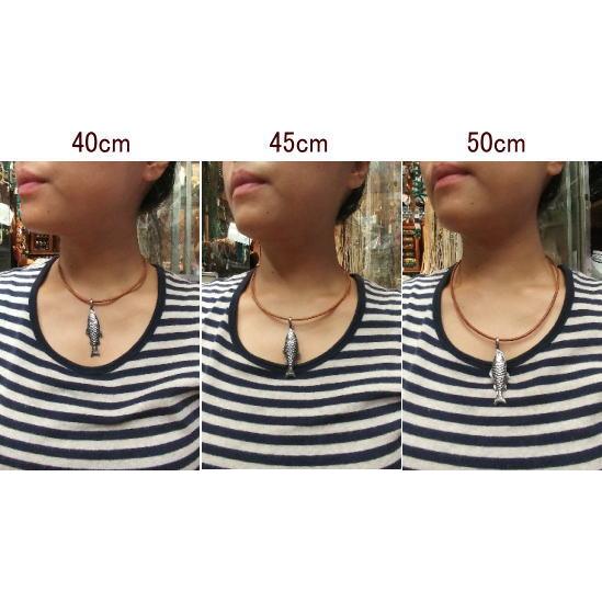 レザー　チョーカー 革紐 ナチュラル 40〜60ｃｍ シルバー925金具 アクセサリー ネックレス 太さ3ｍｍ |  | 04
