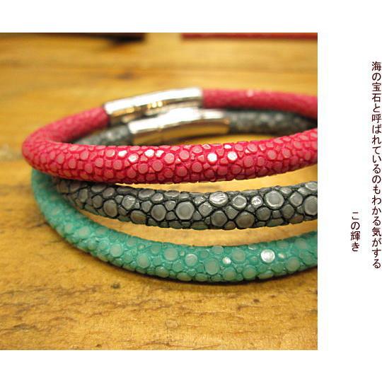 スティングレ―ブレスレット アンクレット 本革 コードタイプ エイ革 アクセサリー メンズ レディース ギフト プレゼント |  | 01