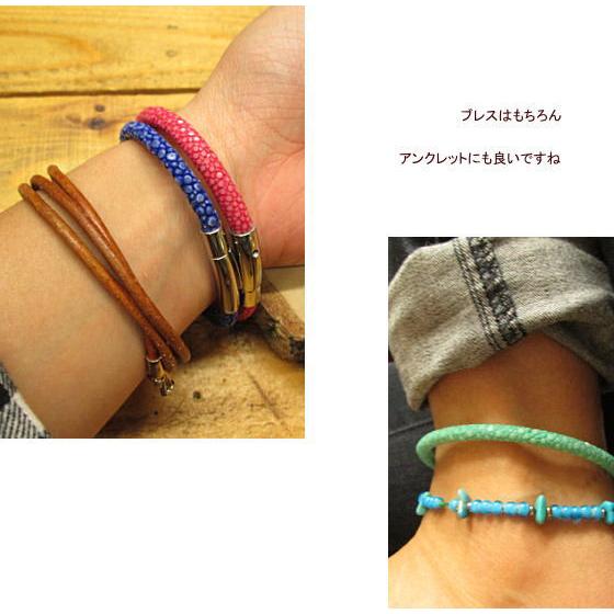 スティングレ―ブレスレット アンクレット 本革 コードタイプ エイ革 アクセサリー メンズ レディース ギフト プレゼント |  | 04