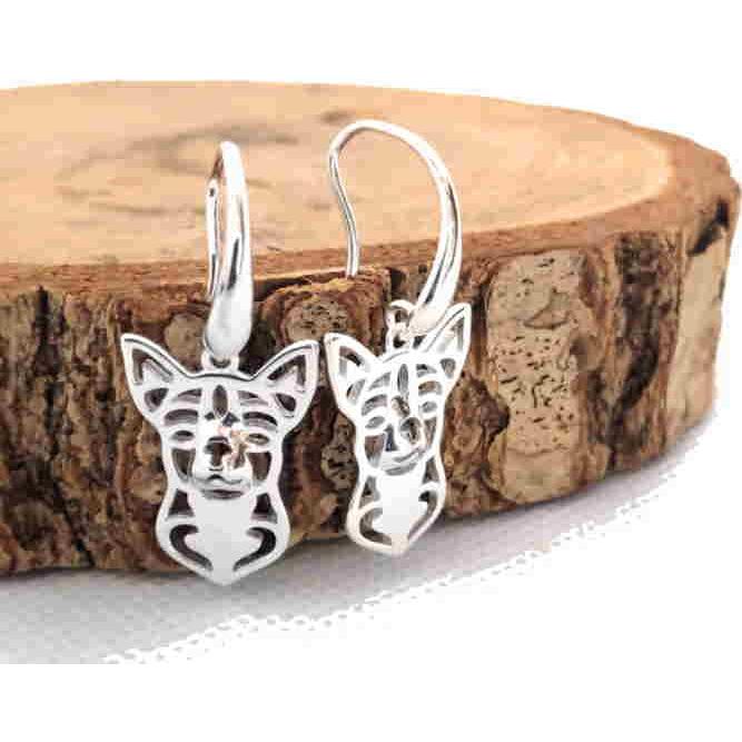 ワンちゃん ピアスフレンチブルドッグ?Silver925 ペア売り シルバー製 犬好きさんに | 