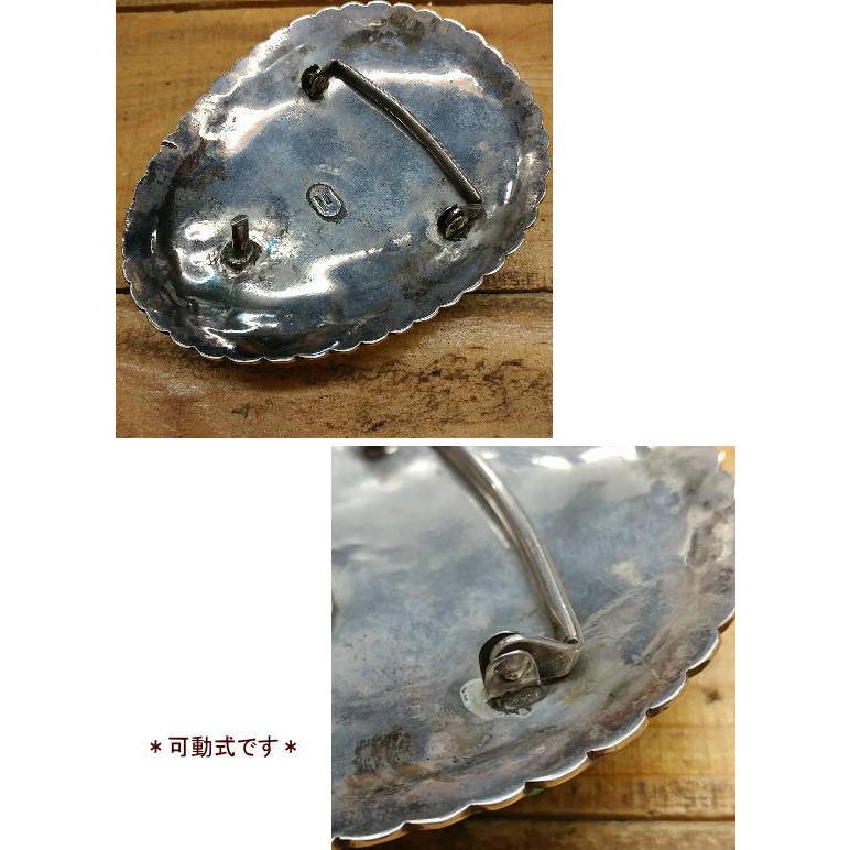 バックル ハンドメイドSilver925 ブラックコーラル(黒珊瑚)ナバホスタイルレディース メンズ アクセサリー ベルト インディアン |  | 04
