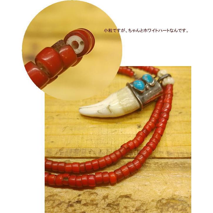 ターコイズネックレス アンティークビーズ 牙 ハンドメイド ターコイズ アクセサリー メンズ レディース ギフト |  | 02