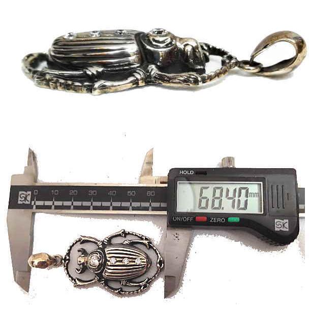 top-63 BIG ペンダントトップ コガネムシ？ ジルコニア入り SilverSilver925 シルバー925 B系 趣味 アクセサリー ジュエリー |  | 02