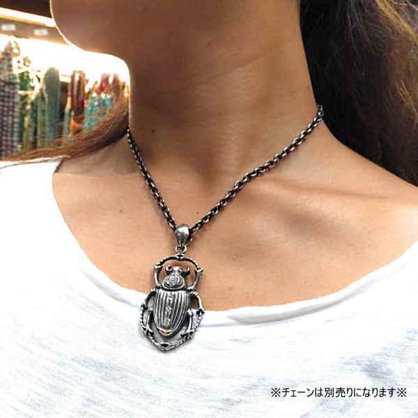 top-63 BIG ペンダントトップ コガネムシ？ ジルコニア入り SilverSilver925 シルバー925 B系 趣味 アクセサリー ジュエリー |  | 05