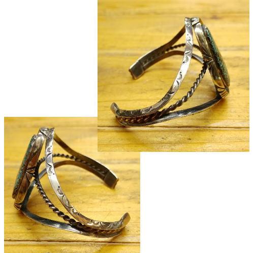 ターコイズバングル  ハンドメイド ウェブターコイズ インディアンスタイル turquoiseメンズ インディアン アクセサリー ブレス_1