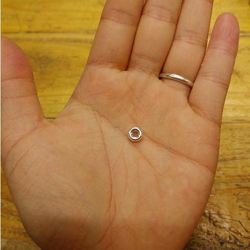 シルバー ビーズ　タイヤ型直径6.5ｍｍ　Silver925 中空 材料 アクセサリー クラフト シルバービーズ |  | 02