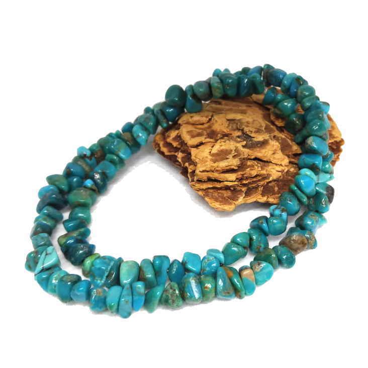 B-66 ターコイズ ビーズ 材料 さざれ ブルーグリーン 1連40ｃｍ 太さ約8ｍｍ アクセサリー ネックレス ブレス クラフト トルコ石 | 