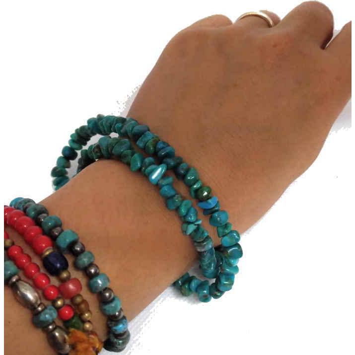 B-66 ターコイズ ビーズ 材料 さざれ ブルーグリーン 1連40ｃｍ 太さ約8ｍｍ アクセサリー ネックレス ブレス クラフト トルコ石 |  | 04